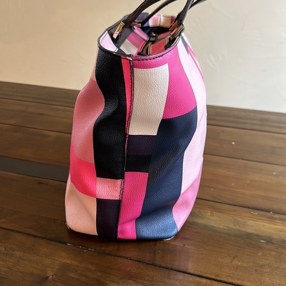 Kate Spade Lolly Print Mod Zippered Tote Bonus Wristlet - Picture 8 of 12